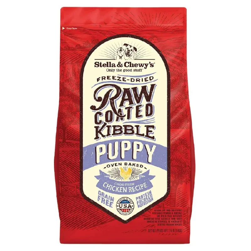 Stella & Chewy's Cage-Free Chicken Recipe Puppy Raw Coated Baked Kibble Dog Food